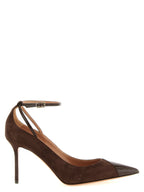 Brown Calfskin High Heel Pumps
