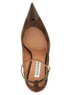 Brown Calfskin High Heel Pumps