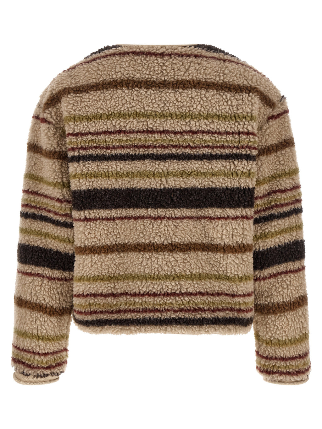 Brown Polyester Cardigan