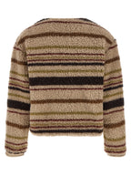 Brown Polyester Cardigan