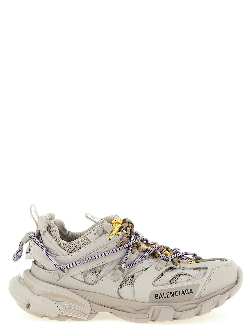 Gray Polyethylene Athletic Sneakers