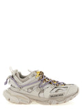 Gray Polyethylene Athletic Sneakers