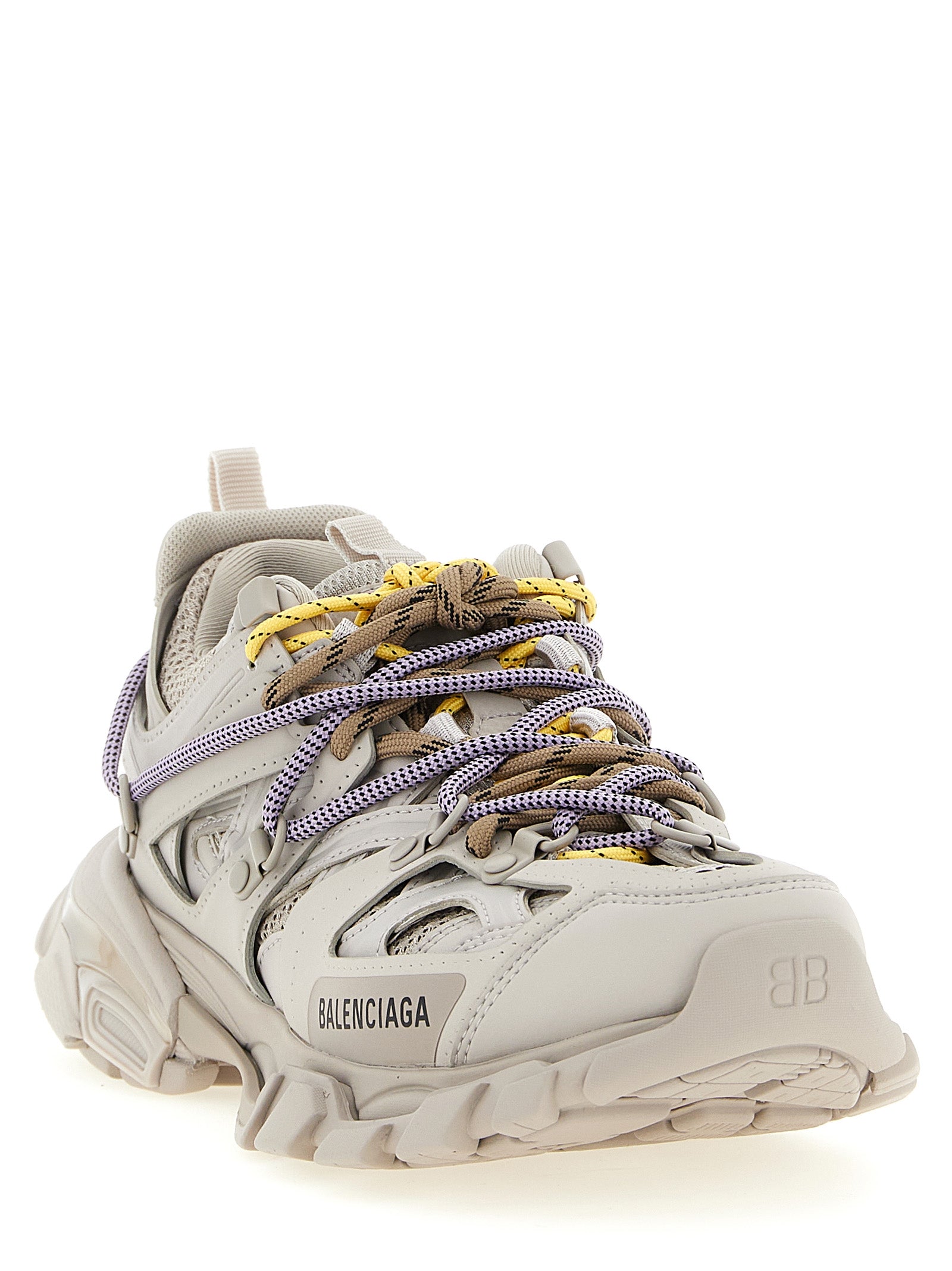 Gray Polyethylene Athletic Sneakers