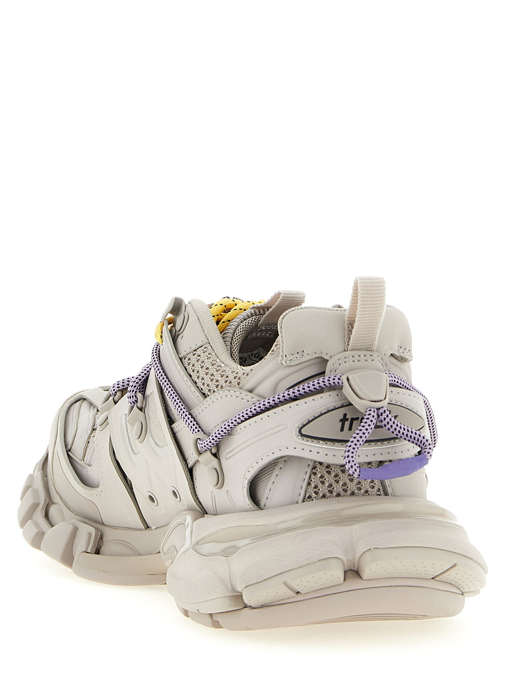 Gray Polyethylene Athletic Sneakers
