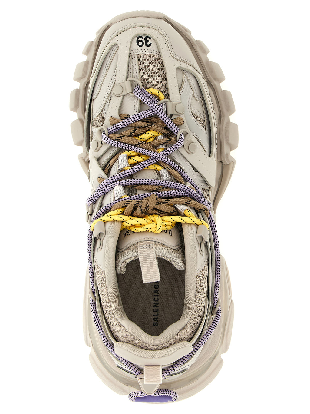 Gray Polyethylene Athletic Sneakers