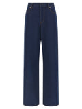 Blue Cotton Jeans Denim