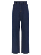 Blue Cotton Jeans Denim
