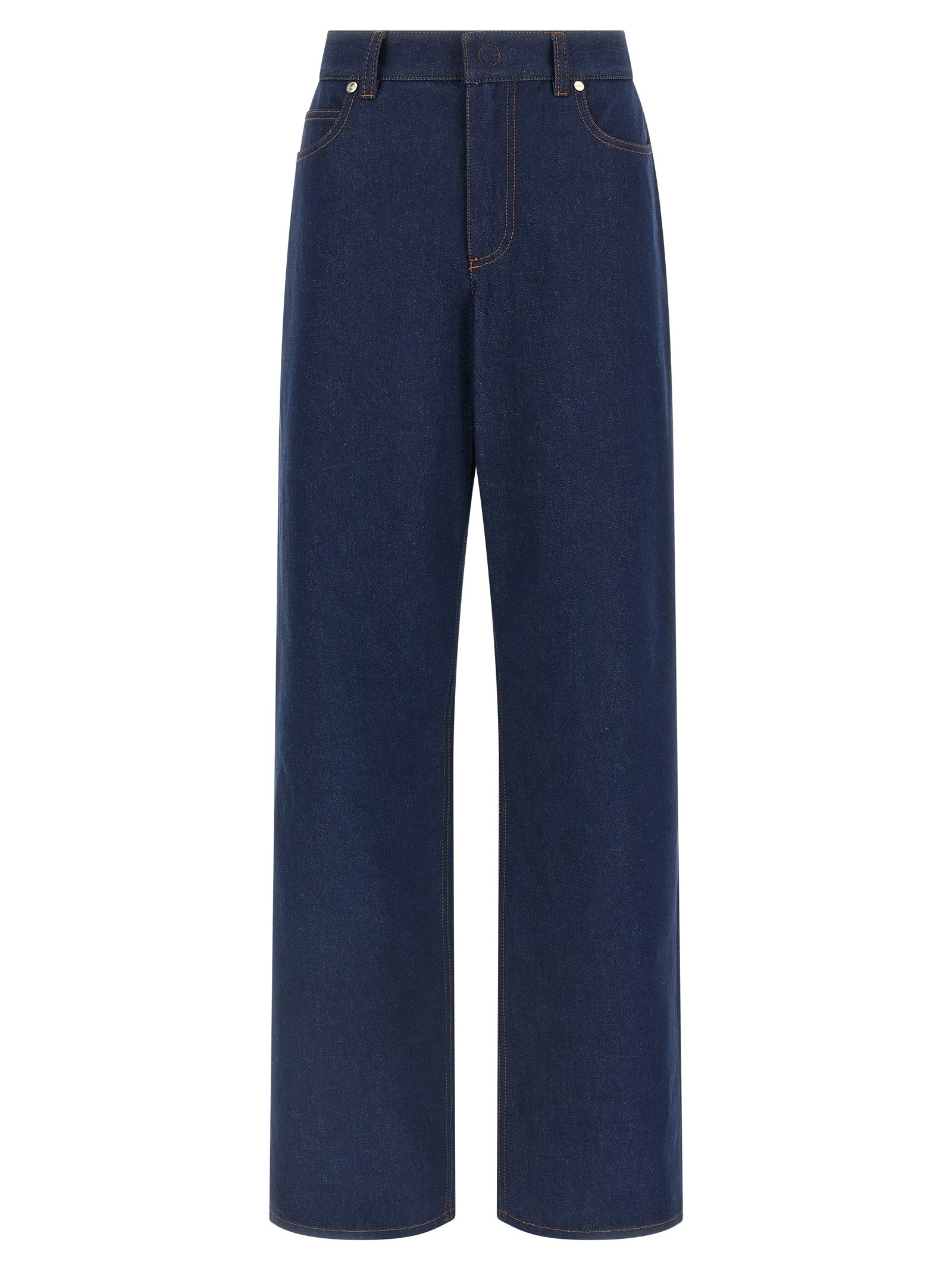 Blue Cotton Jeans Denim