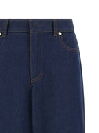 Blue Cotton Jeans Denim