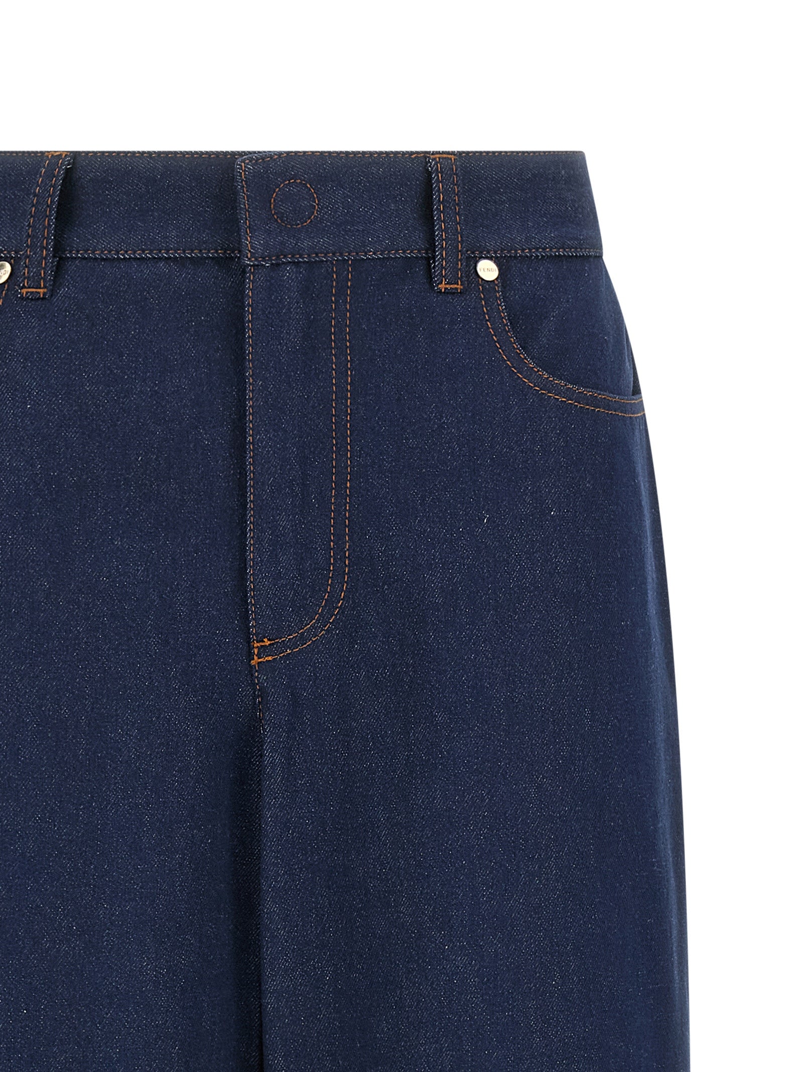 Blue Cotton Jeans Denim