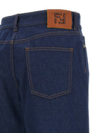 Blue Cotton Jeans Denim
