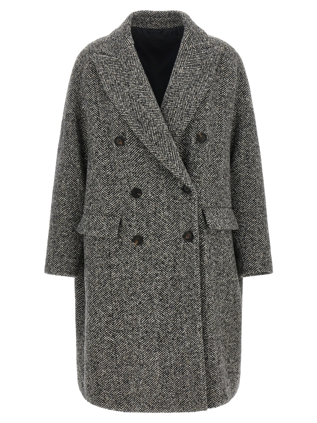Gray Virgin Wool Coat