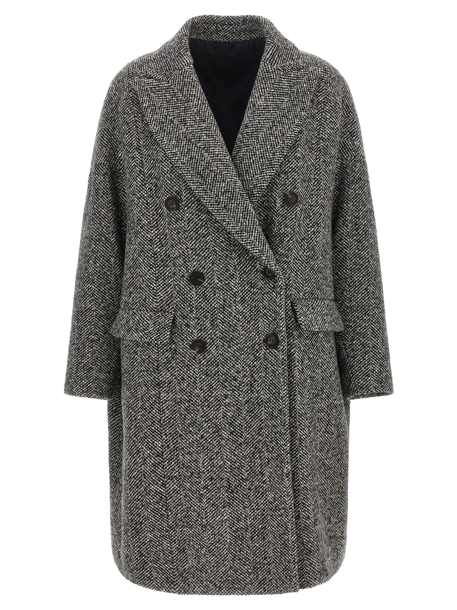 Gray Virgin Wool Coat