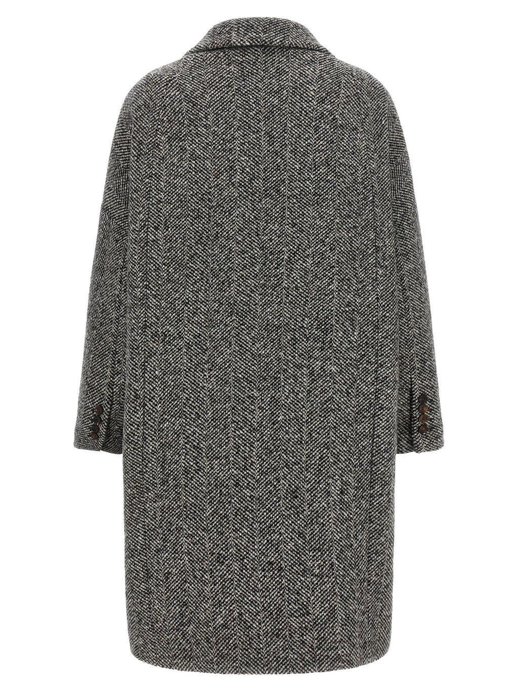 Gray Virgin Wool Coat