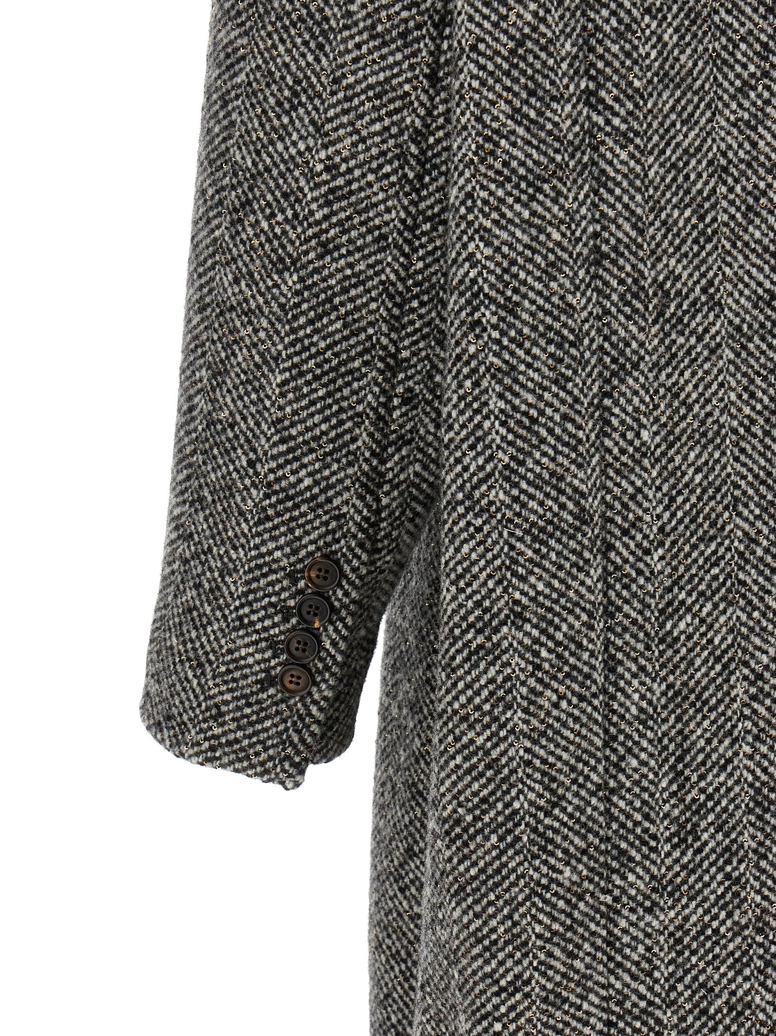 Gray Virgin Wool Coat