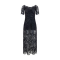 Black Polyamide Long Dress