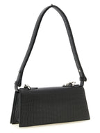 Black Calfskin Shoulder Bag