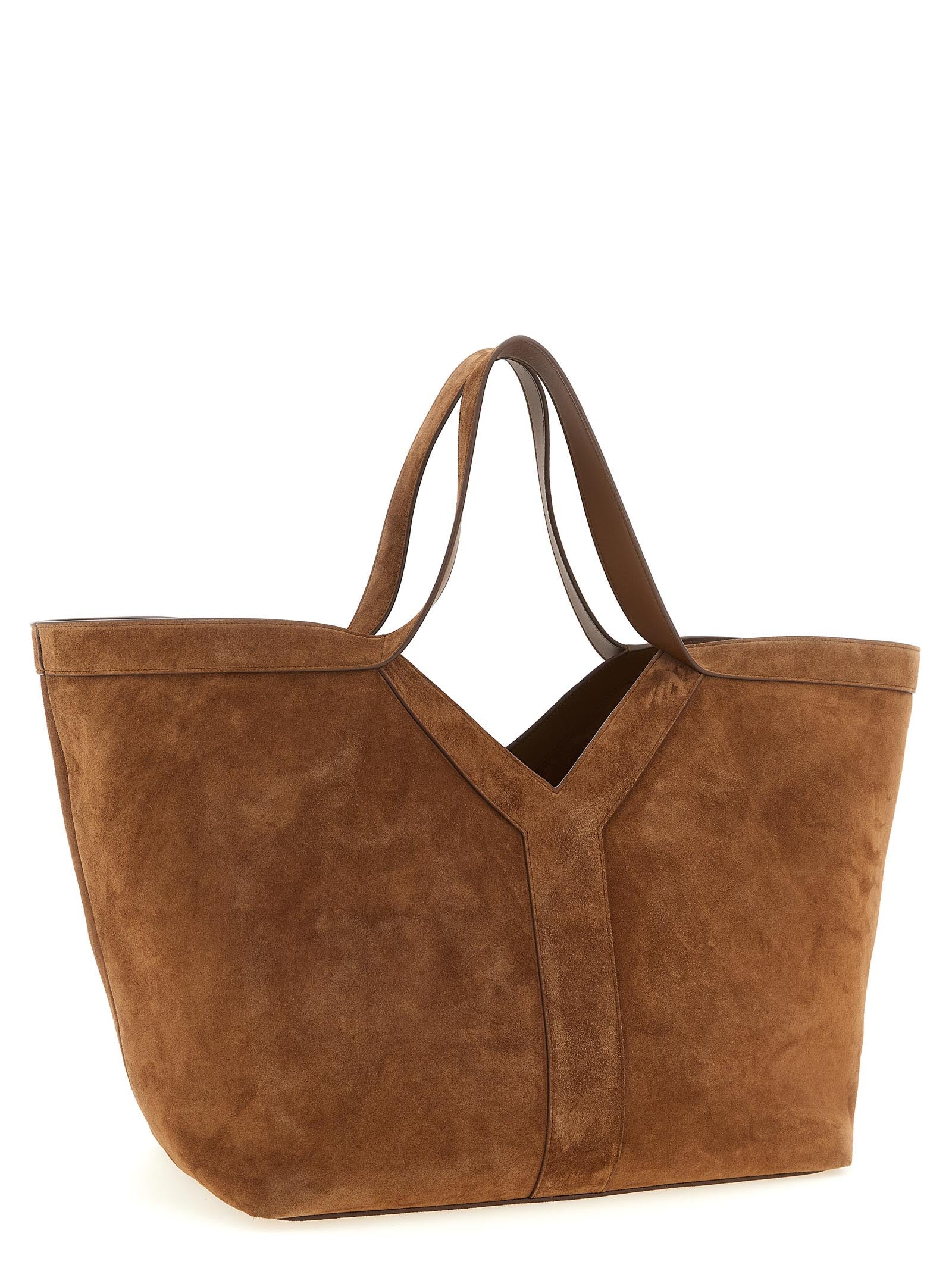 Brown Calfskin Tote Bag