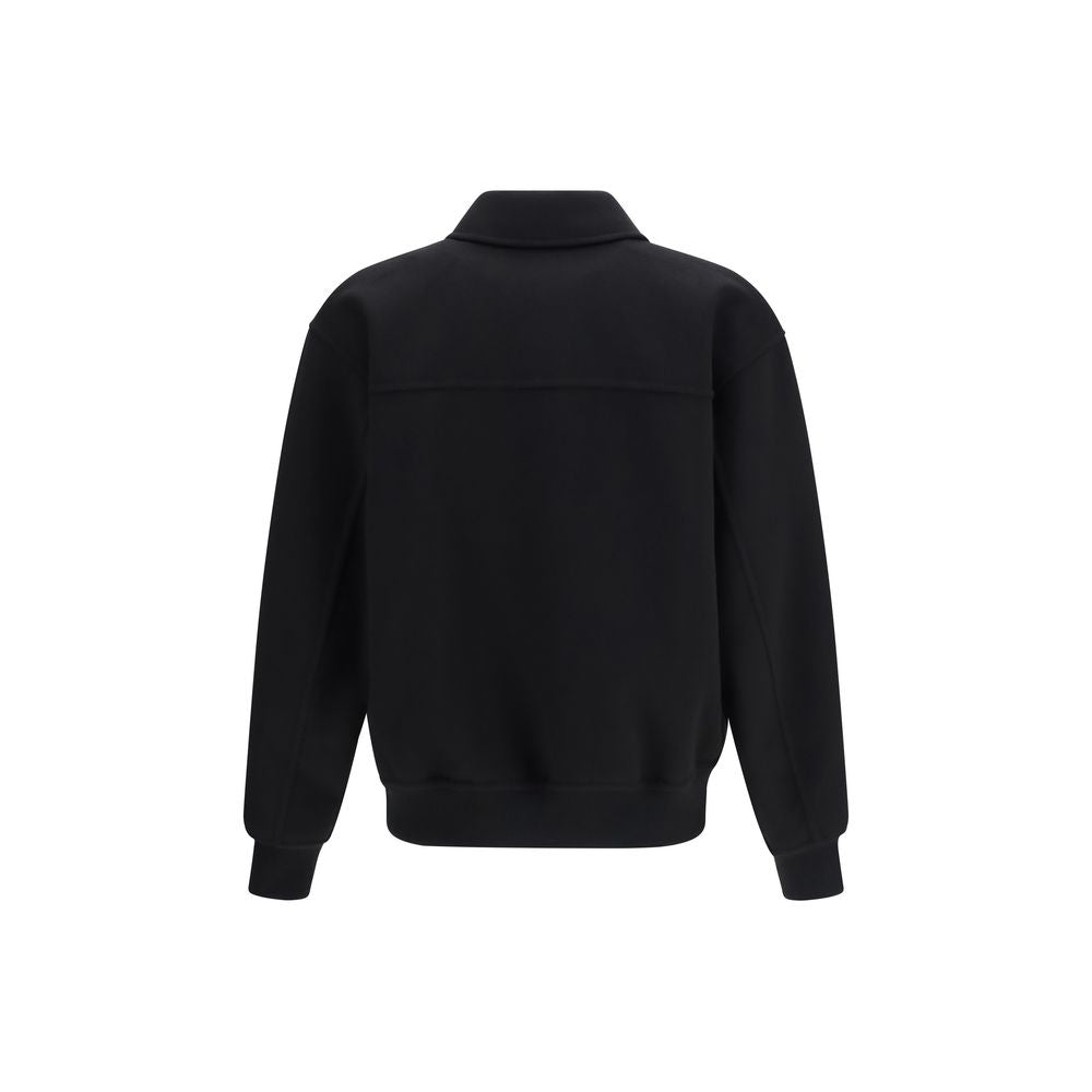 Black Wool Oves Aries Biker Jacket