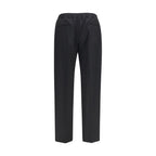 Black Cotton Chino Pants
