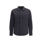 Black Polyamide Full-Length Jacket
