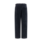 Black Viscose Casual Pants