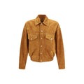 Brown Lamb Ovis Aries Aries Leather Jacket