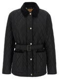 Black Polyamide Full-Length Jacket