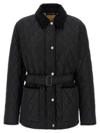 Black Polyamide Full-Length Jacket