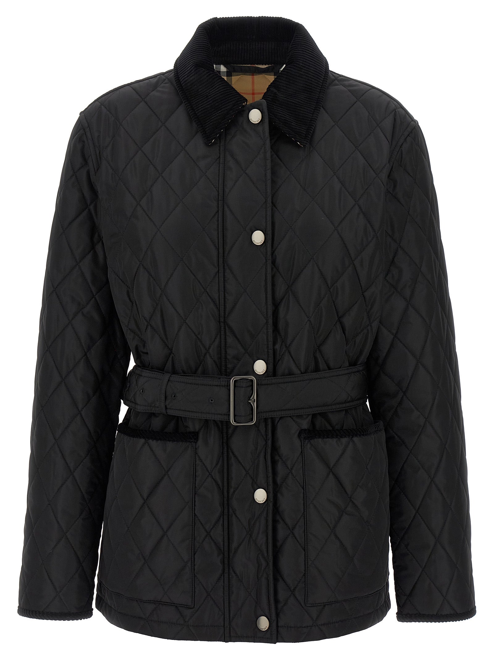 Black Polyamide Full-Length Jacket