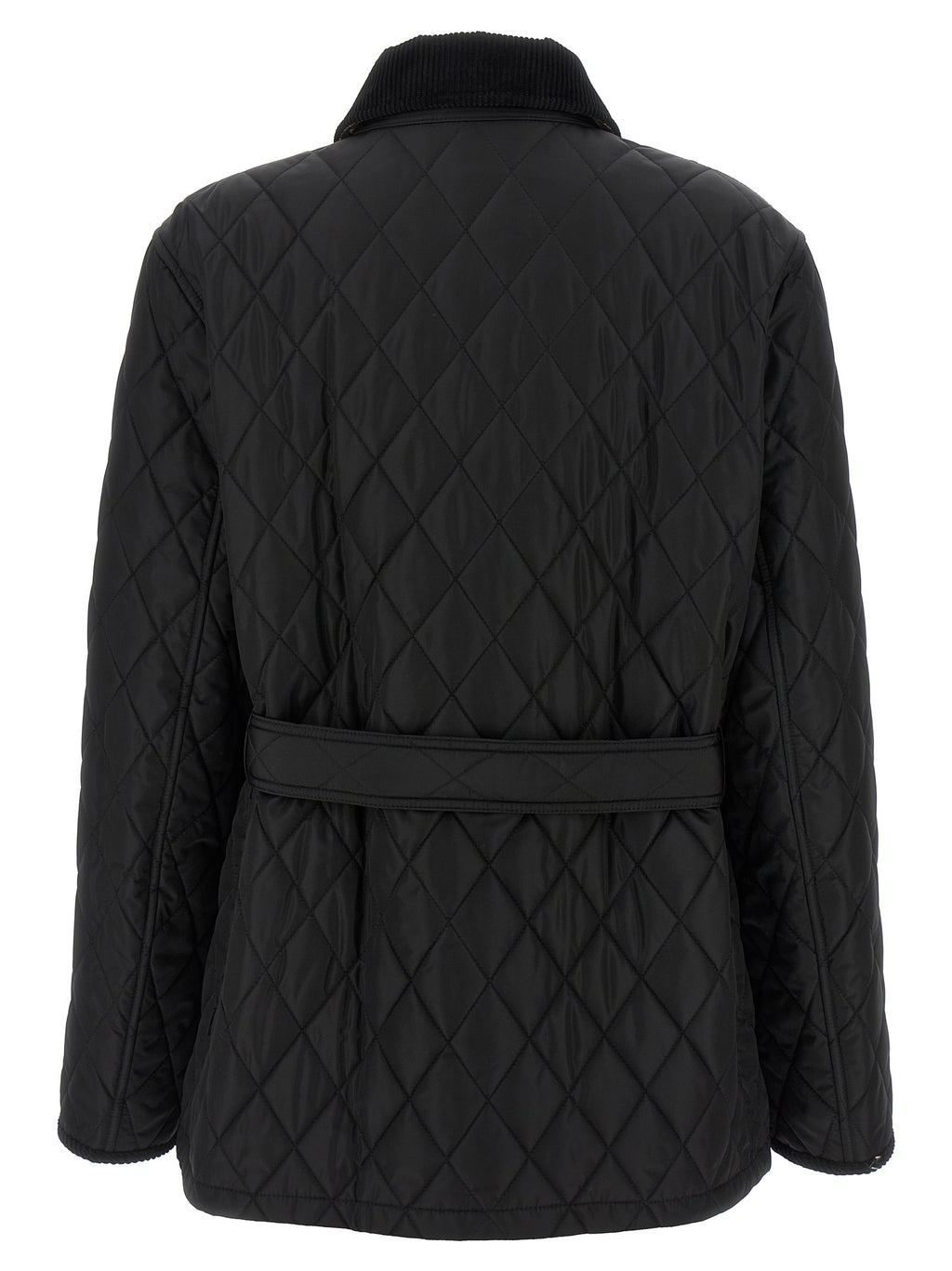 Black Polyamide Full-Length Jacket