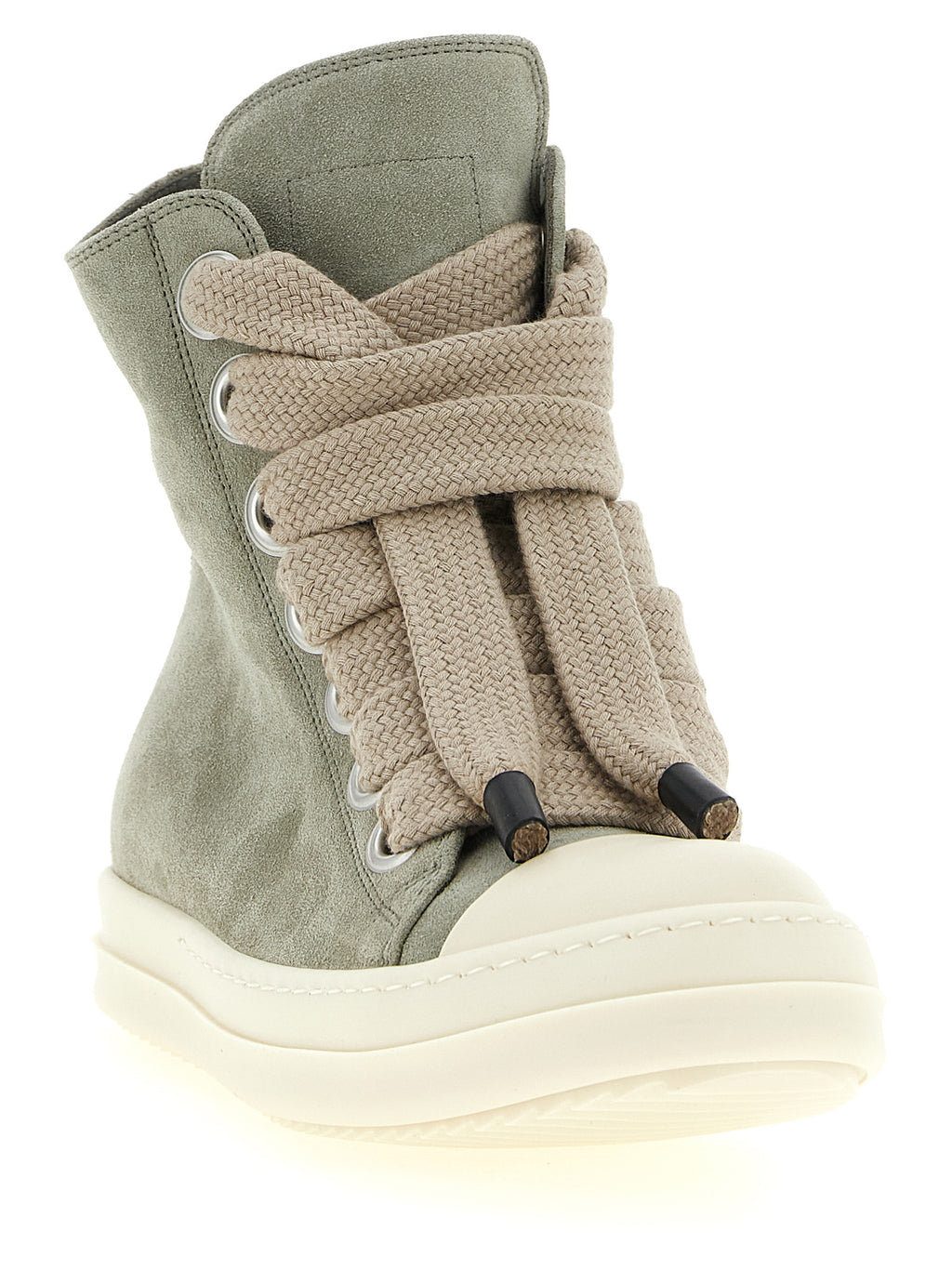 Bicolor Calfskin High Top Sneakers