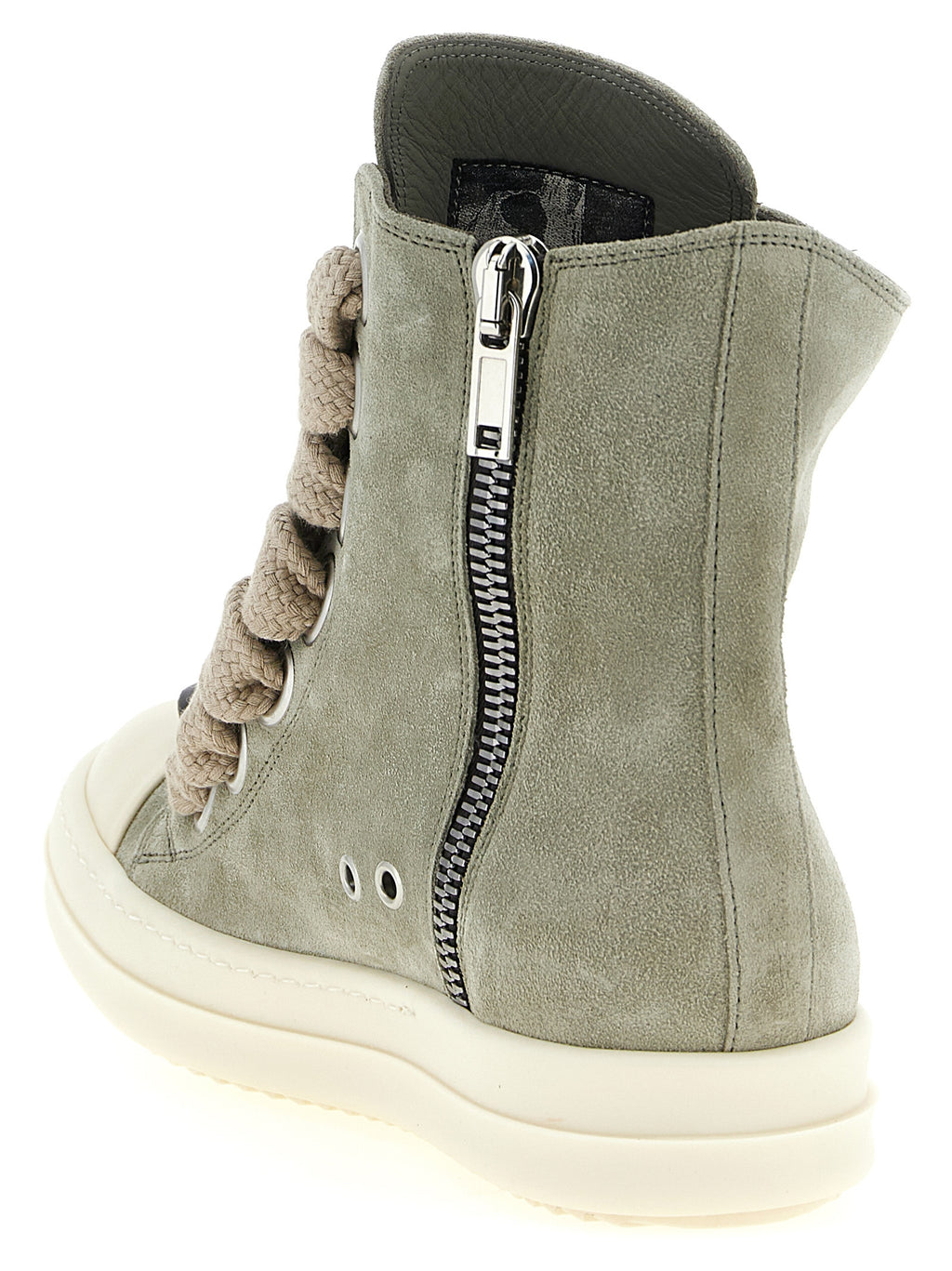 Bicolor Calfskin High Top Sneakers