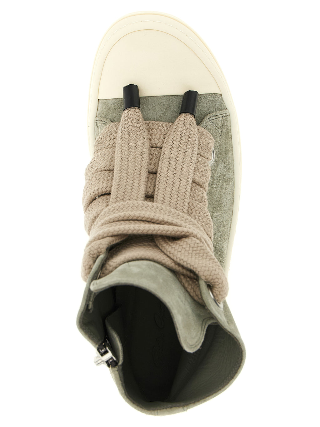 Bicolor Calfskin High Top Sneakers