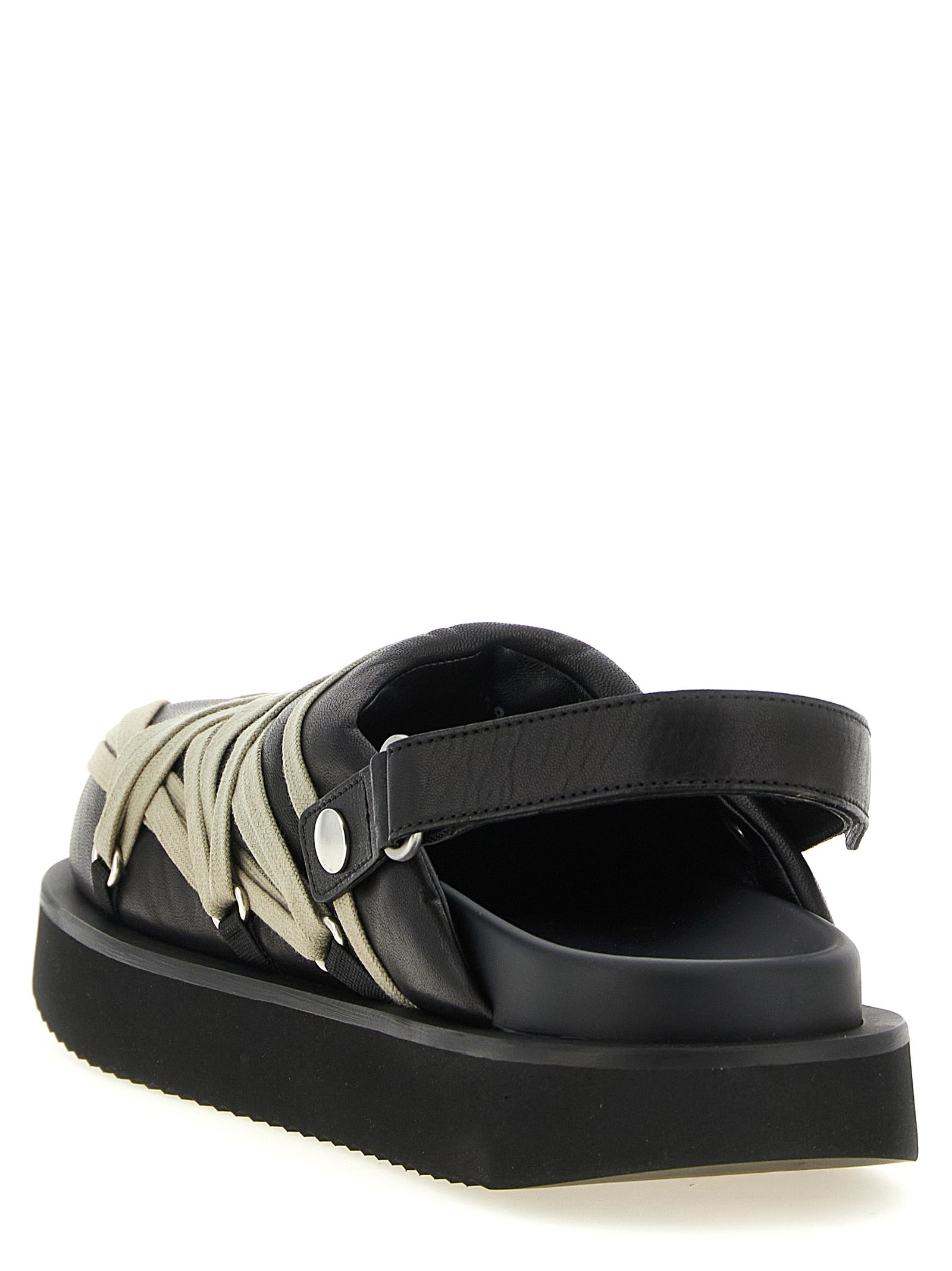 Black Ramie Mules