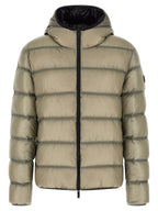 Beige Polyamide Full-Length Jacket