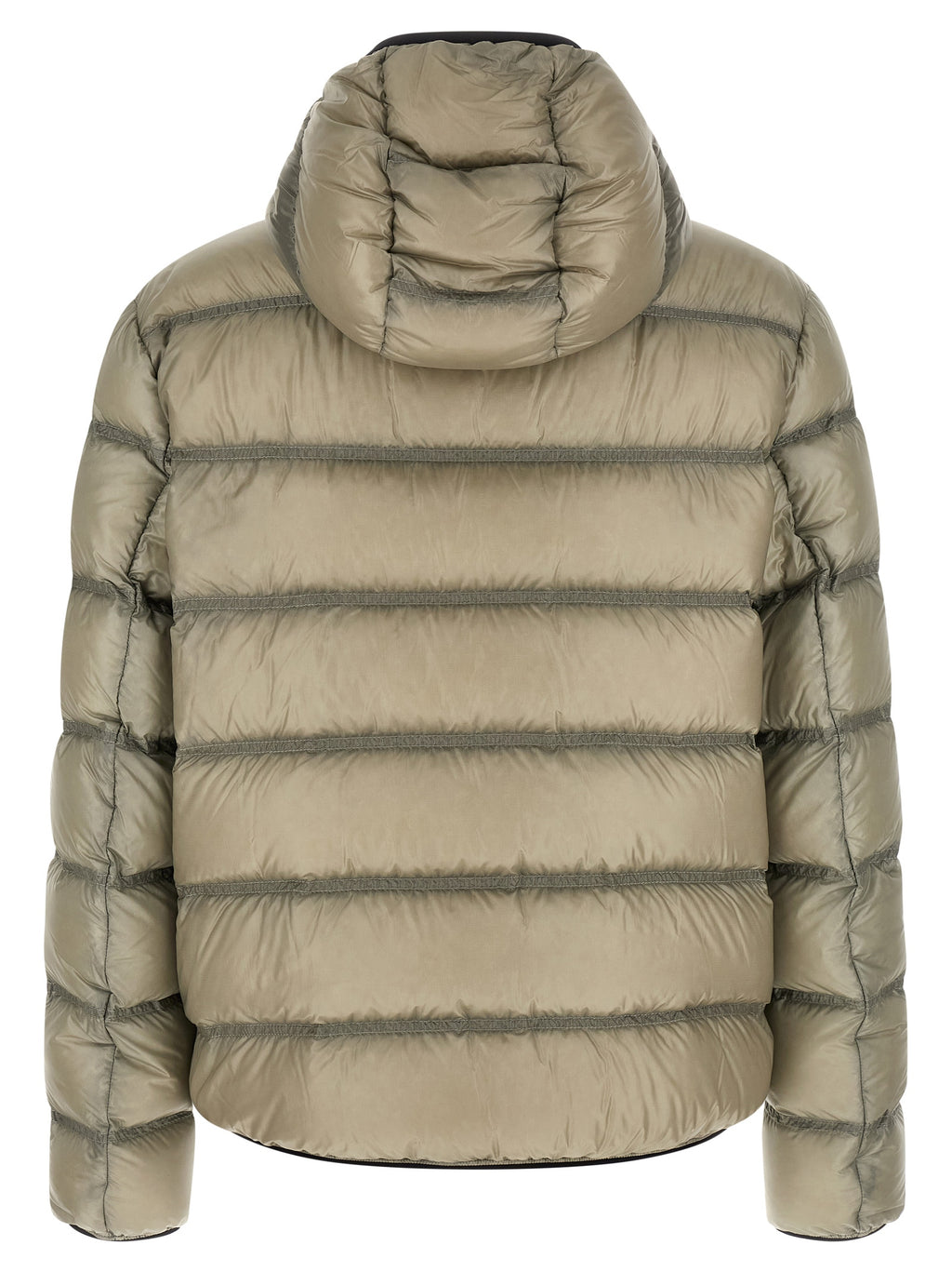 Beige Polyamide Full-Length Jacket