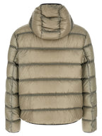 Beige Polyamide Full-Length Jacket
