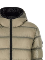Beige Polyamide Full-Length Jacket