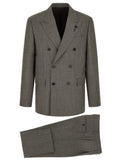 Gray Virgin Wool Two-Piece Suit