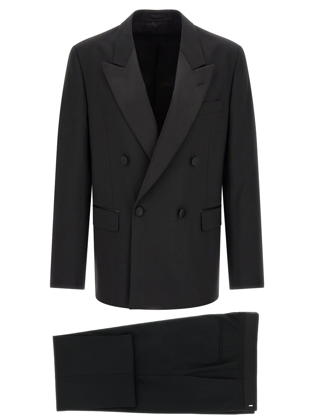 Black Virgin Wool Tuxedo