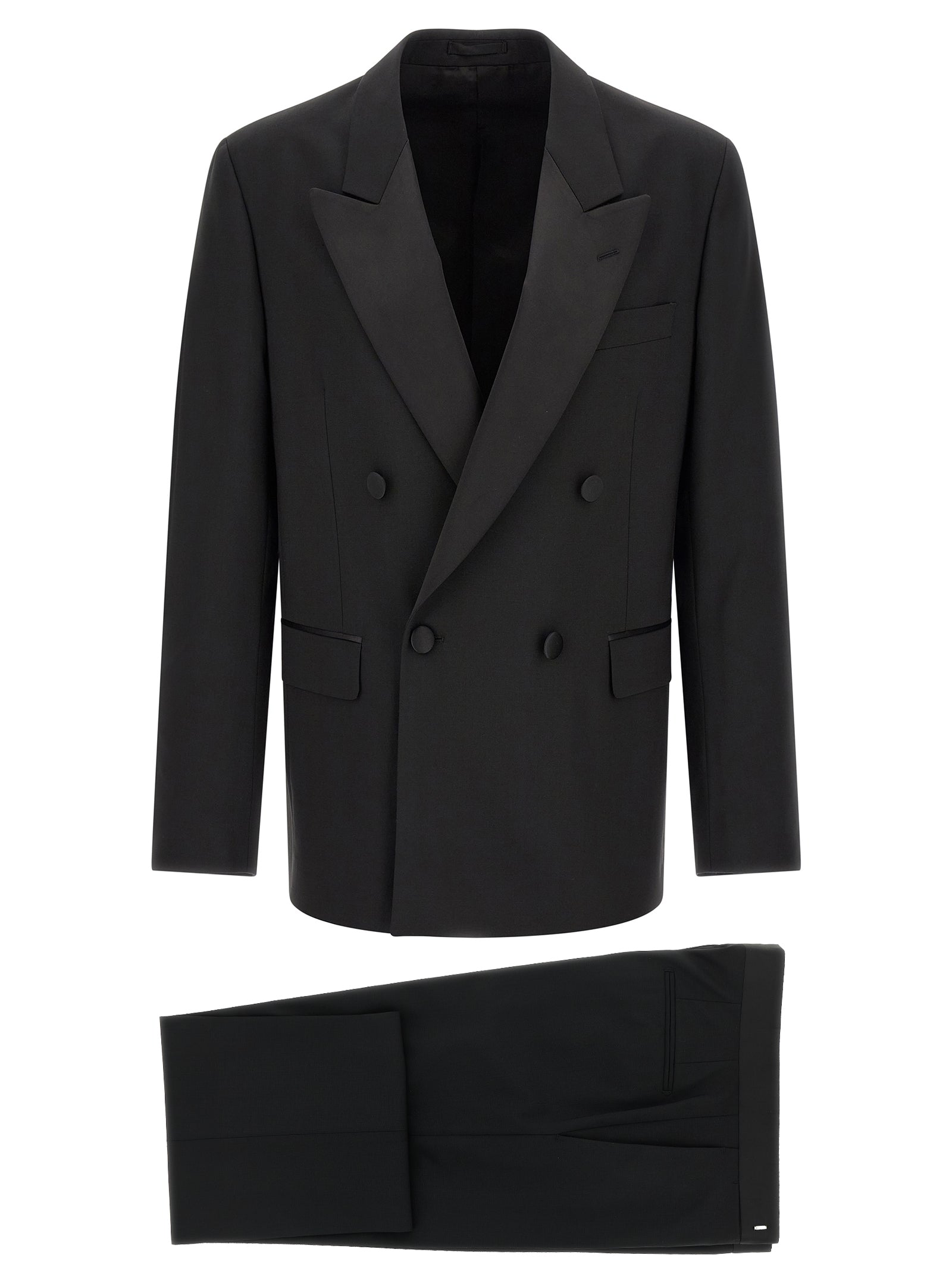Black Virgin Wool Tuxedo