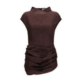 Brown Cotton Casual Dress