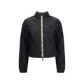 Black Polyamide Full-Length Jacket