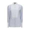 Blue Cotton Pattern Shirt