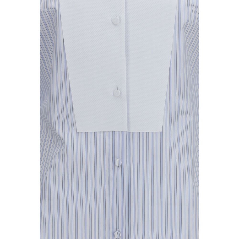 Blue Cotton Pattern Shirt