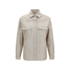 Beige Denim Shirt