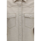 Beige Denim Shirt