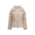 Beige Goose Down Shell Jacket