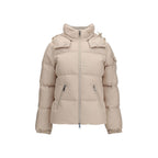 Beige Goose Down Shell Jacket